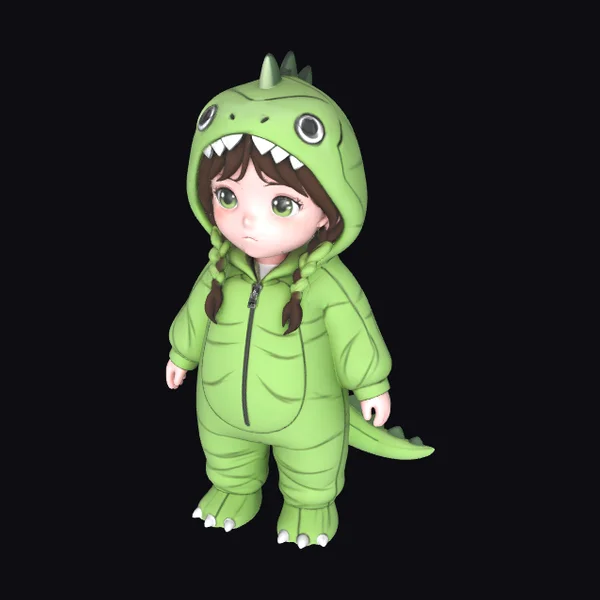 Little Dino Costume Kid