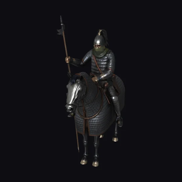 Armored Knight on Horse