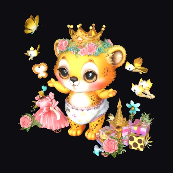 Crowned Baby Leopard