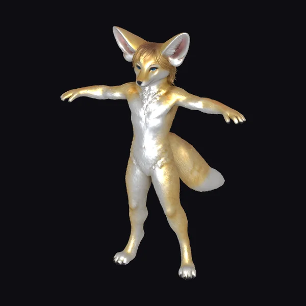 Golden Fennec Fox