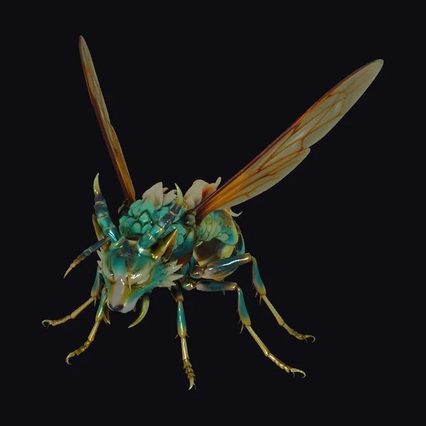 Turquoise Wasp Hybrid Creature