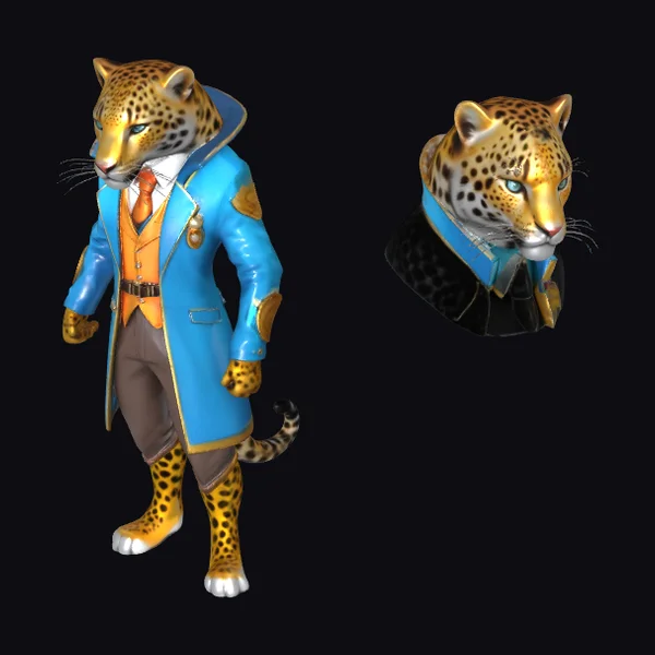 Leopard Character Portrait