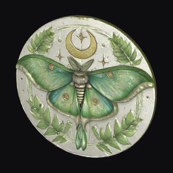Green Luna Moth Plaque