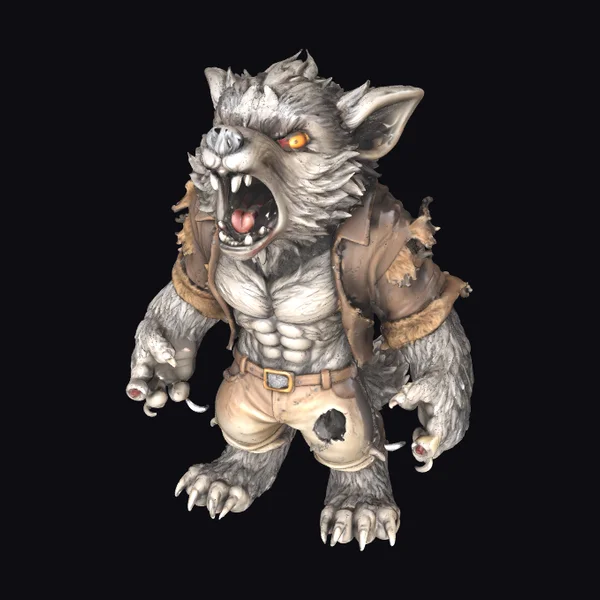 Fierce Toy Wolf Creature
