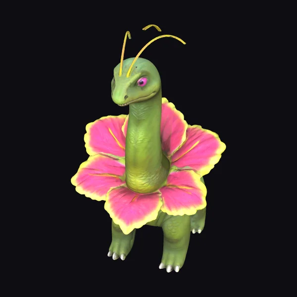 Green Flowered Dinosaur
