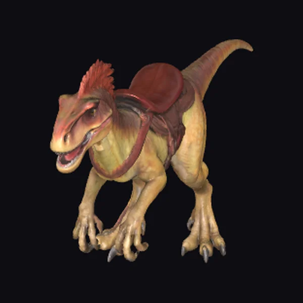 Saddled Raptor Dinosaur