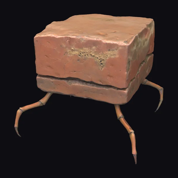 Brick with Spider Legs