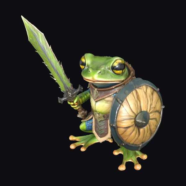 Medieval Frog Warrior