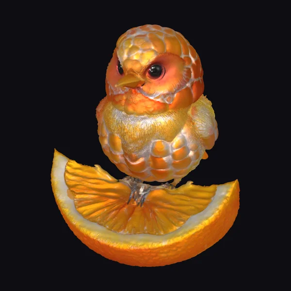 Citrus Bird Figurine