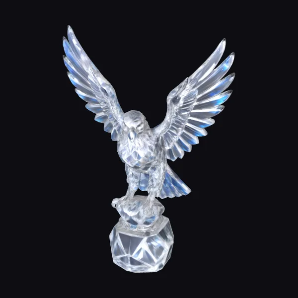 Crystal Eagle Figurine