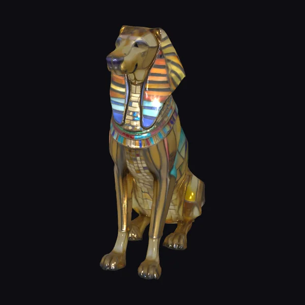 Golden Egyptian Sphinx Dog