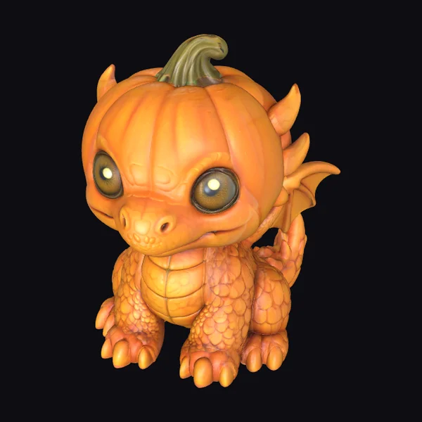 Pumpkin Baby Dragon