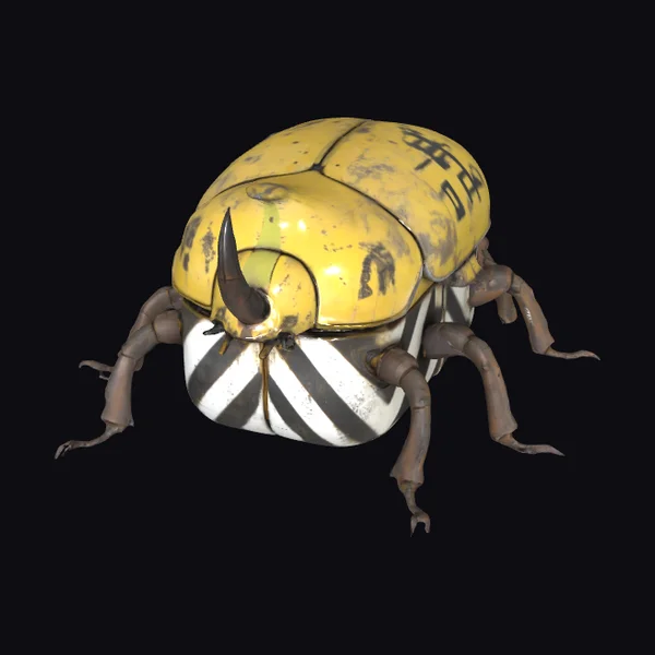 Yellow Beetle Container