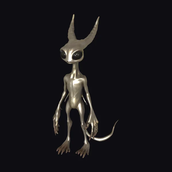 Alien Creature with Horns