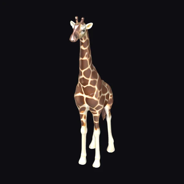 Brown Spotted Giraffe Figurine