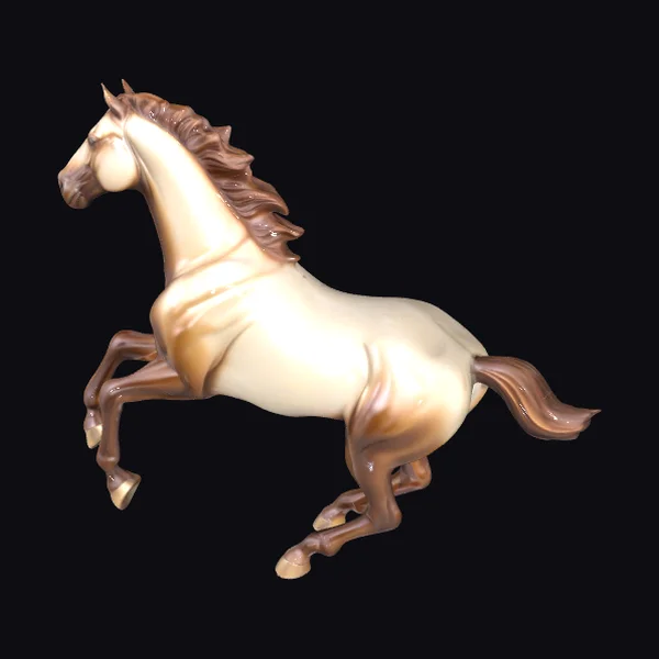 Glossy Ceramic Running Horse