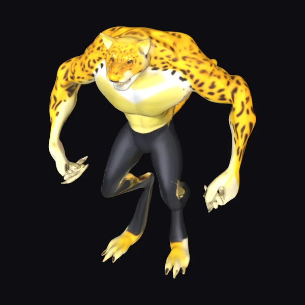 Leopard Humanoid Warrior