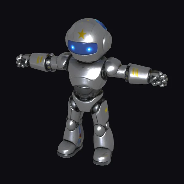 Shiny Metal Robot