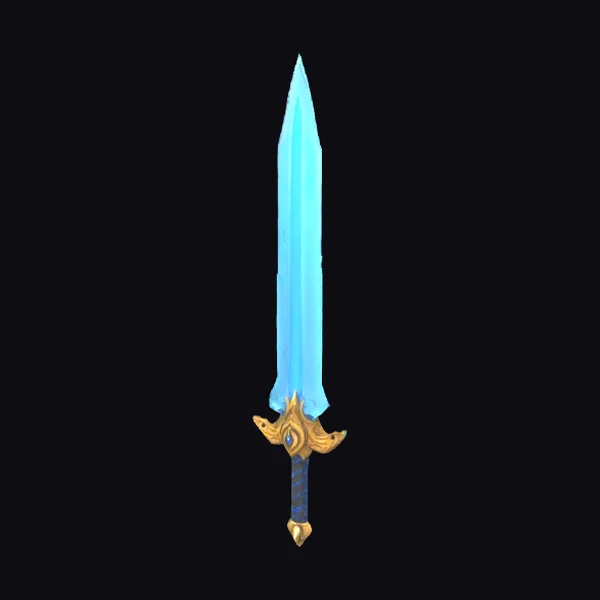 Glowing Blue Sword