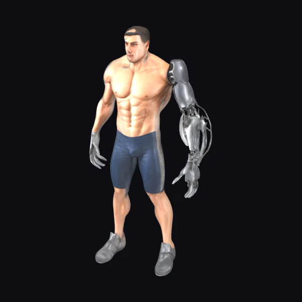 Cyborg Male Athlete