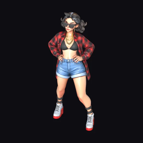 Anime Girl in Sunglasses