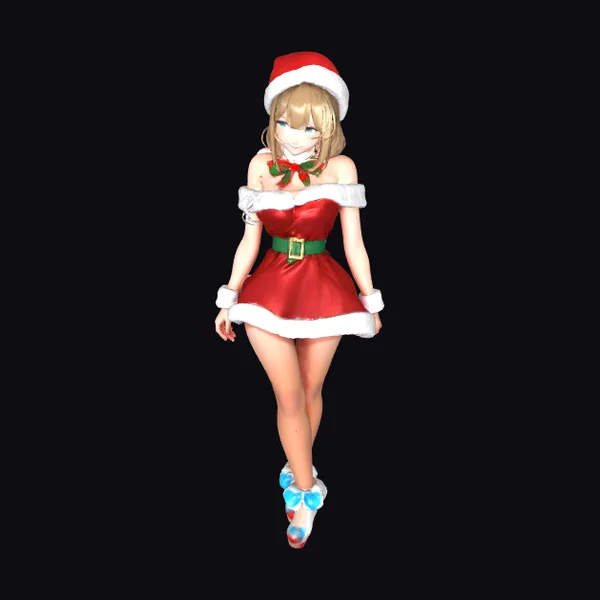 Blonde Christmas Girl