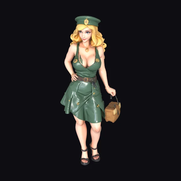 Blonde Pin-Up Sergeant