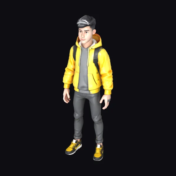 Young Male in Yellow Jacket