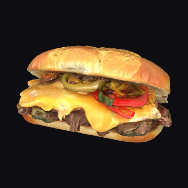 Delicious Philly Cheesesteak Sandwich