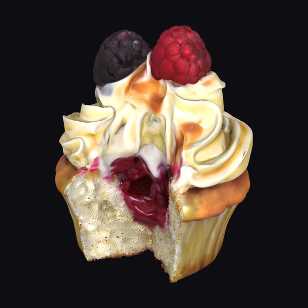 Raspberry Cream Cupcake