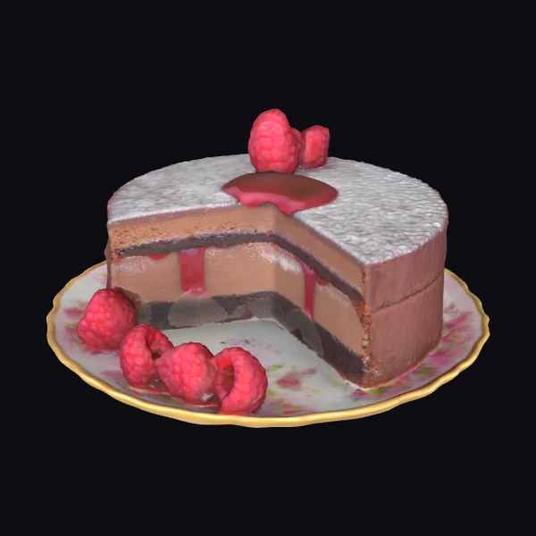 Cut Chocolate Mousse Cake