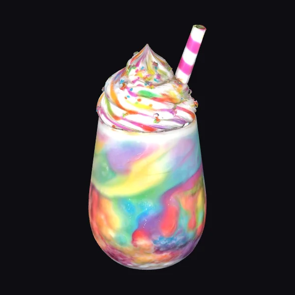 Rainbow Milkshake Delight