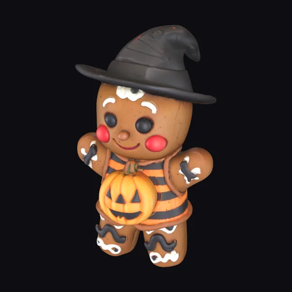 Chibi Halloween Gingerbread
