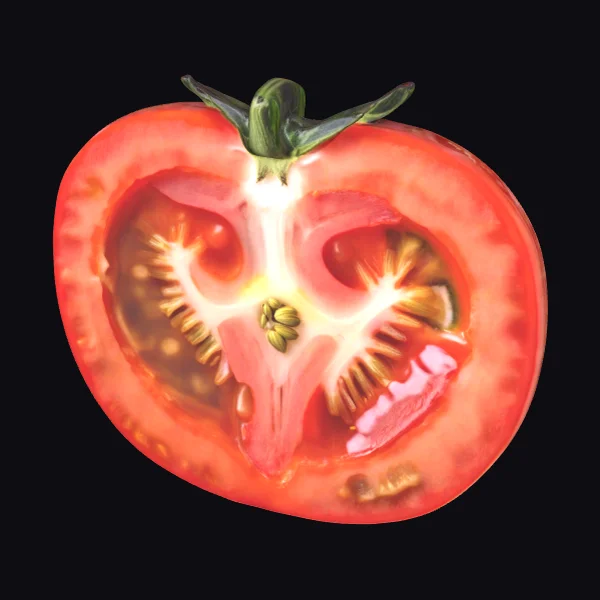 Cut Tomato Half