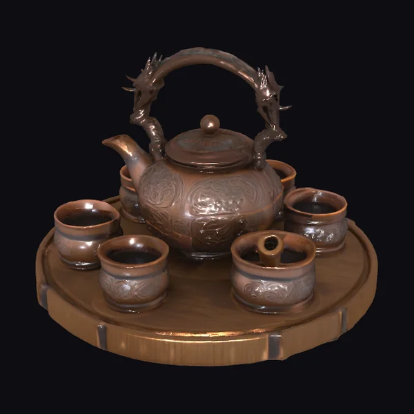 Medieval Tea Service Set