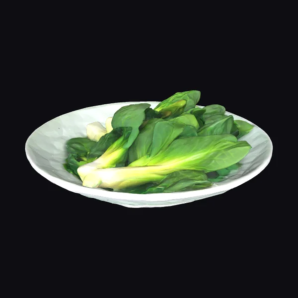 Plate of Baby Bok Choy