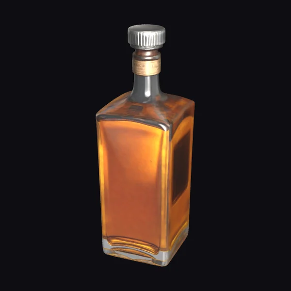 Square Whiskey Bottle