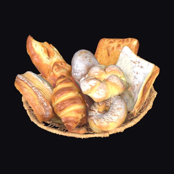 Basket of Assorted Pastries