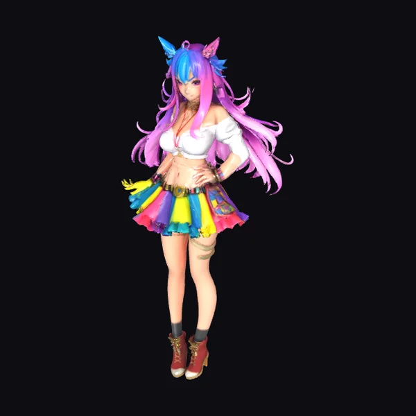 Anime Bad Girl Unicorn