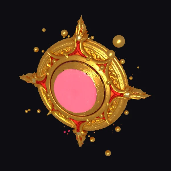 Golden Ornate Pink Portal
