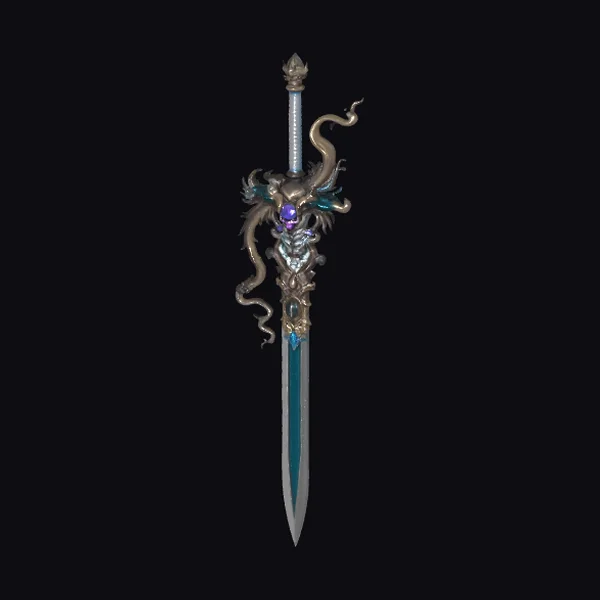Dragon Embellished Fantasy Sword