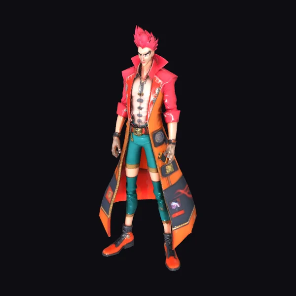 Anime Flamboyant Villain Character