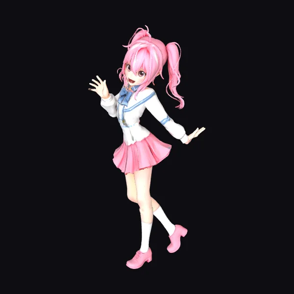 Pink Hair Anime Girl