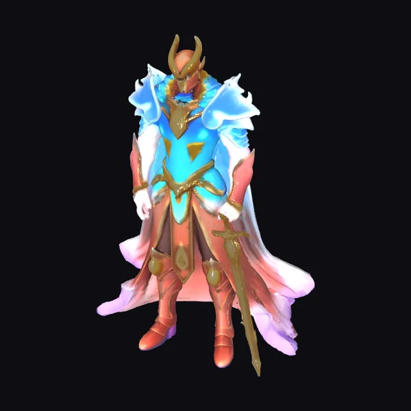 Fantasy Warrior with Sword