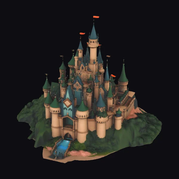 Fantasy Castle on Hill