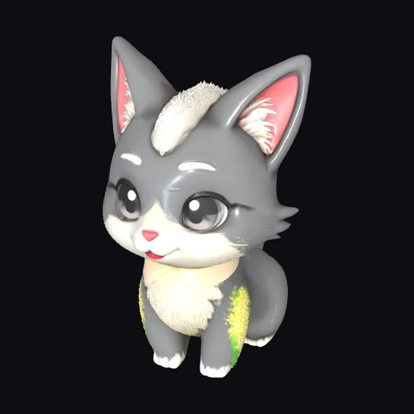 Gray Feline Creature