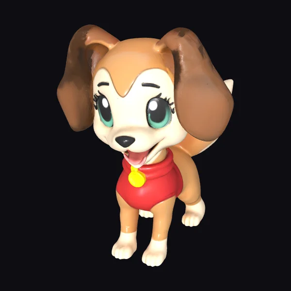 Cute Anime Dog Figurine