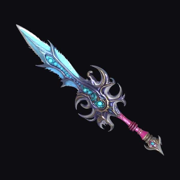 Glowing Blue Sword