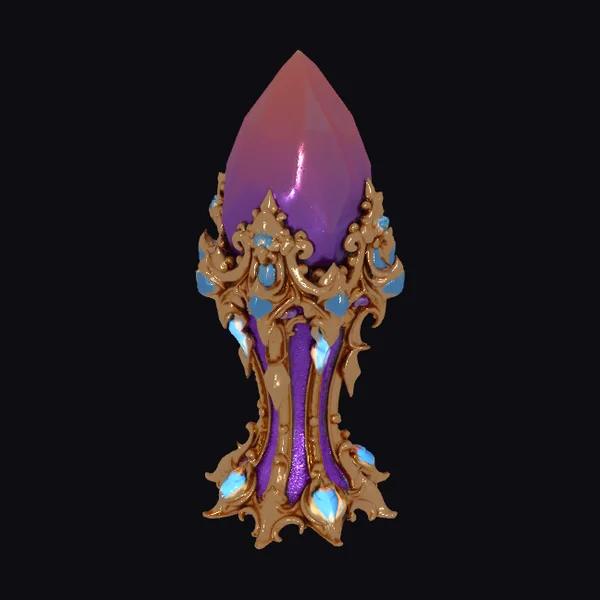 Ornate Purple Crystal Artifact