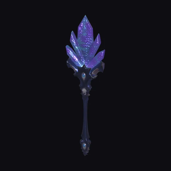 Glowing Crystal Magic Wand